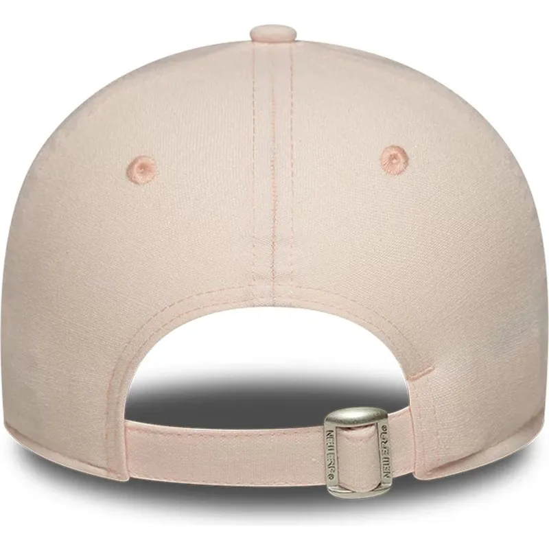 shapka-izvita-roza-adjustable-strap-claro-para-mujer-9forty-linen-na-new-york-yankees-mlb-ot-new-era