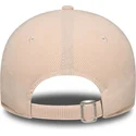 casquette-courbee-rose-ajustable-avec-logo-rose-pour-femme-9forty-mini-cord-los-angeles-dodgers-mlb-new-era