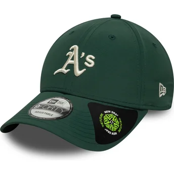 Шапка извита зелена регулируем 9FORTY Recycled Midi на Oakland Athletics MLB от New Era