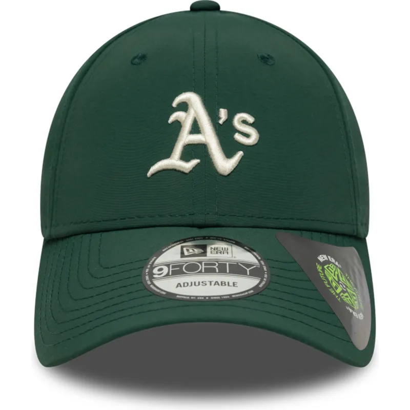 shapka-izvita-zelena-reguliruem-9forty-recycled-midi-na-oakland-athletics-mlb-ot-new-era