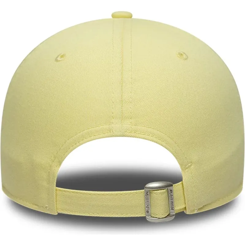 casquette-courbee-jaune-ajustable-avec-logo-jaune-9forty-team-outline-los-angeles-dodgers-mlb-new-era