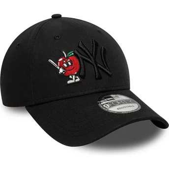 Шапка извита черна регулируема 9FORTY Tonal Icon на New York Yankees MLB от New Era
