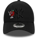 new-era-izvita-kozirka-cherno-logo-9forty-tonal-icon-new-york-yankees-mlb-cherna-reguliruema-shapka