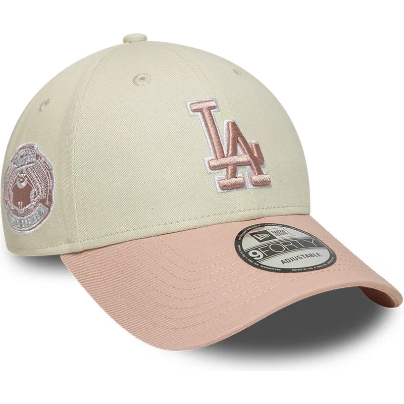 shapka-izvita-bezhov-reguliruem-rosa-rosa-9forty-world-series-patch-na-los-angeles-dodgers-mlb-ot-new-era shapka-izvita-bezhov-reguliruem-rosa-rosa-9forty-world-series-patch-na-los-angeles-dodgers-mlb-ot-new-era