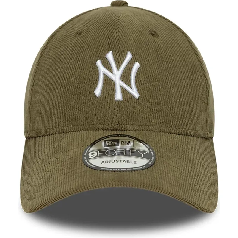 new-era-curved-brim-9forty-soft-cord-new-york-yankees-mlb-green-adjustable-cap