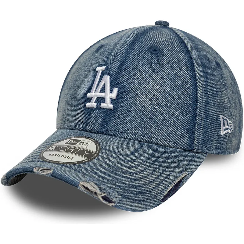 shapka-izvita-sinya-reguliruem-9forty-acid-wash-denim-na-los-angeles-dodgers-mlb-ot-new-era