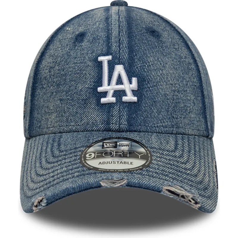 shapka-izvita-sinya-reguliruem-9forty-acid-wash-denim-na-los-angeles-dodgers-mlb-ot-new-era