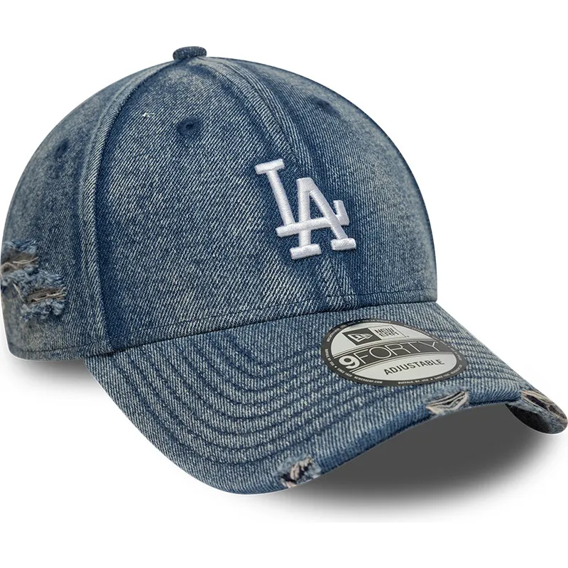 shapka-izvita-sinya-reguliruem-9forty-acid-wash-denim-na-los-angeles-dodgers-mlb-ot-new-era