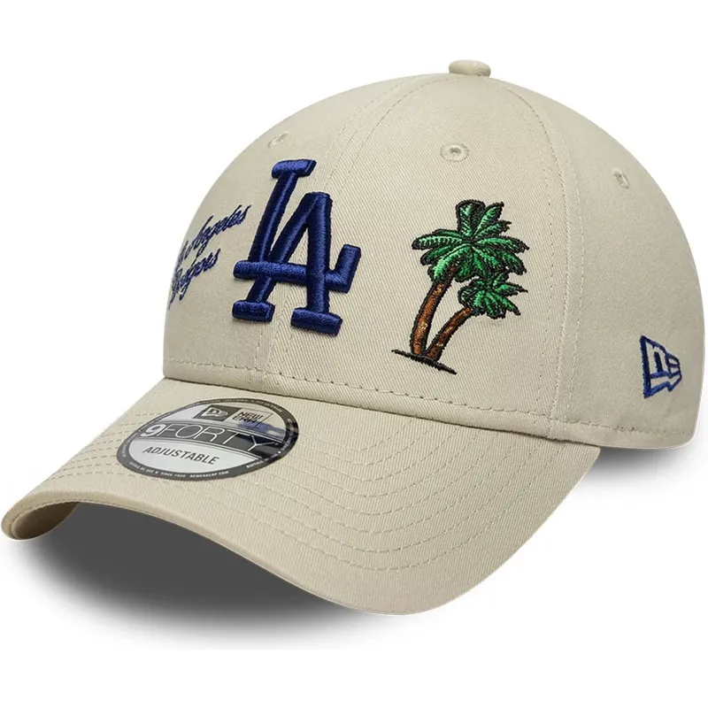 shapka-izvita-bezhov-reguliruema-9forty-city-icon-na-los-angeles-dodgers-mlb-ot-new-era
