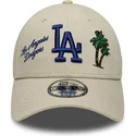 shapka-izvita-bezhov-reguliruema-9forty-city-icon-na-los-angeles-dodgers-mlb-ot-new-era