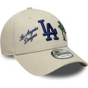shapka-izvita-bezhov-adjustable-strap-9forty-city-icon-na-los-angeles-dodgers-mlb-ot-new-era