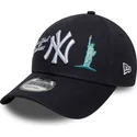 shapka-izvita-tmnosin-reguliruema-9forty-city-icon-na-new-york-yankees-mlb-ot-new-era