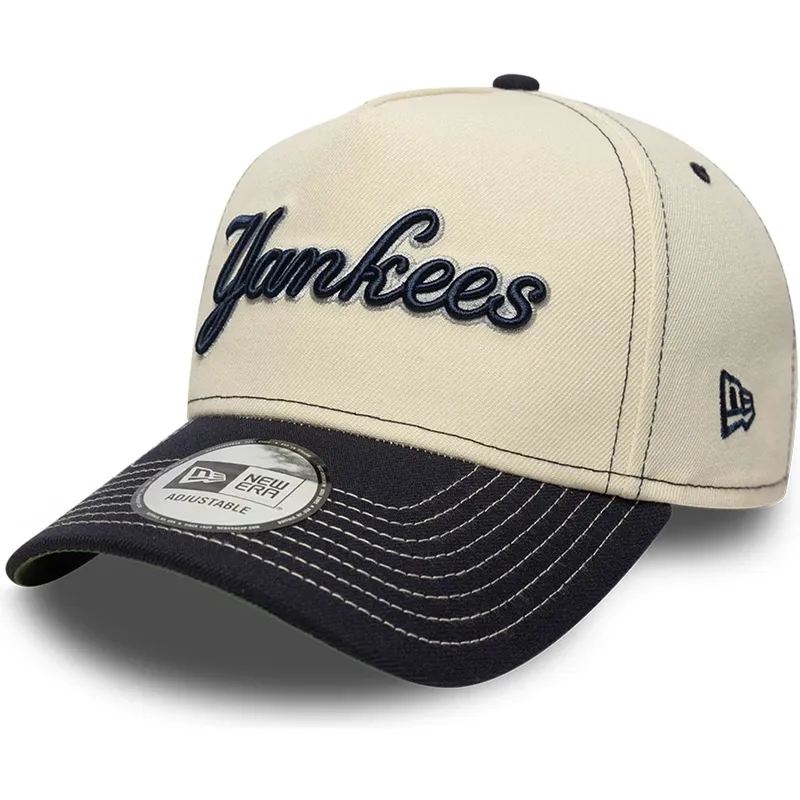 shapka-izvita-bezhov-snapbek-e-frame-city-icon-na-new-york-yankees-mlb-ot-new-era