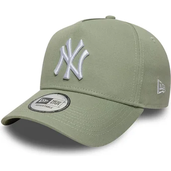 Шапка извита зелена снапбек E Frame League Essential на New York Yankees MLB от New Era