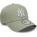 casquette-courbee-verte-snapback-e-frame-league-essential-new-york-yankees-mlb-new-era