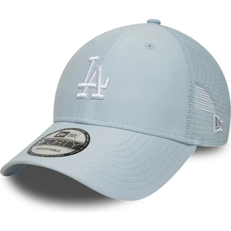 casquette-trucker-bleue-claire-ajustable-9forty-homefield-midi-los-angeles-dodgers-mlb-new-era