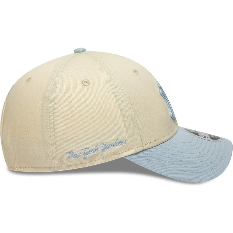 new-era-curved-brim-blue-logo-9forty-m-crown-side-script-new-york-yankees-mlb-bezhova-i-sinya-shapka-s-kapache