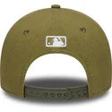 gron-curved-snapback-kasket-9forty-m-crown-linen-fra-los-angeles-dodgers-mlb-fra-new-era