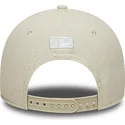 buet-beige-snapback-kasket-9forty-m-crown-linen-fra-new-york-yankees-mlb-fra-new-era