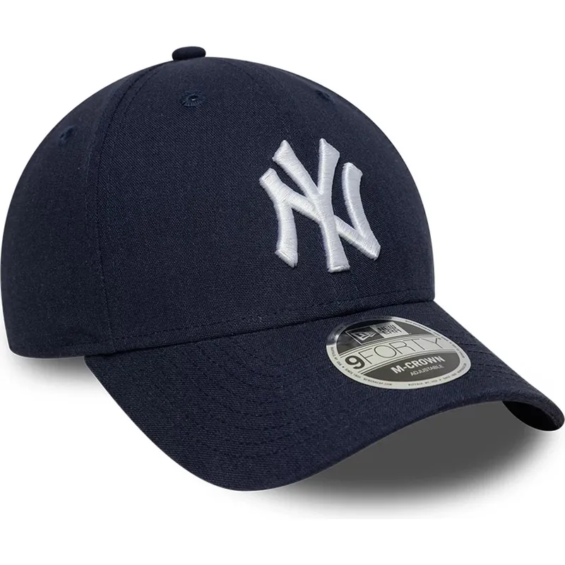 shapka-izvita-tmnosin-snapbek-9forty-m-crown-linen-na-new-york-yankees-mlb-ot-new-era