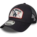 casquette-trucker-bleue-marine-9forty-m-crown-a-frame-los-angeles-dodgers-mlb-new-era