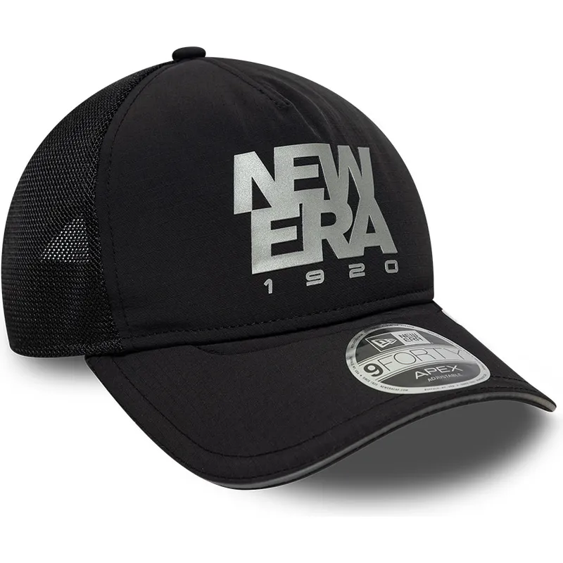 new-era-9forty-apex-reflective-a-frame-black-adjustable-trucker-hat