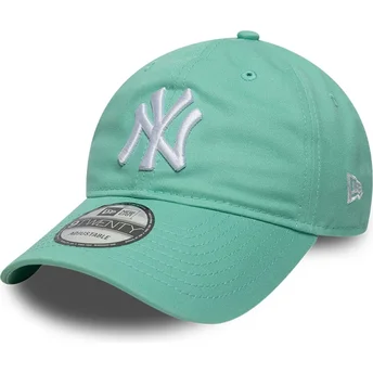 Lysegrøn justerbar kurvet kasket 9TWENTY League Essential fra New York Yankees MLB fra New Era