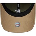 gron-og-brun-justerbar-kurvet-kasket-9twenty-mini-washed-contrast-fra-oakland-athletics-mlb-fra-new-era