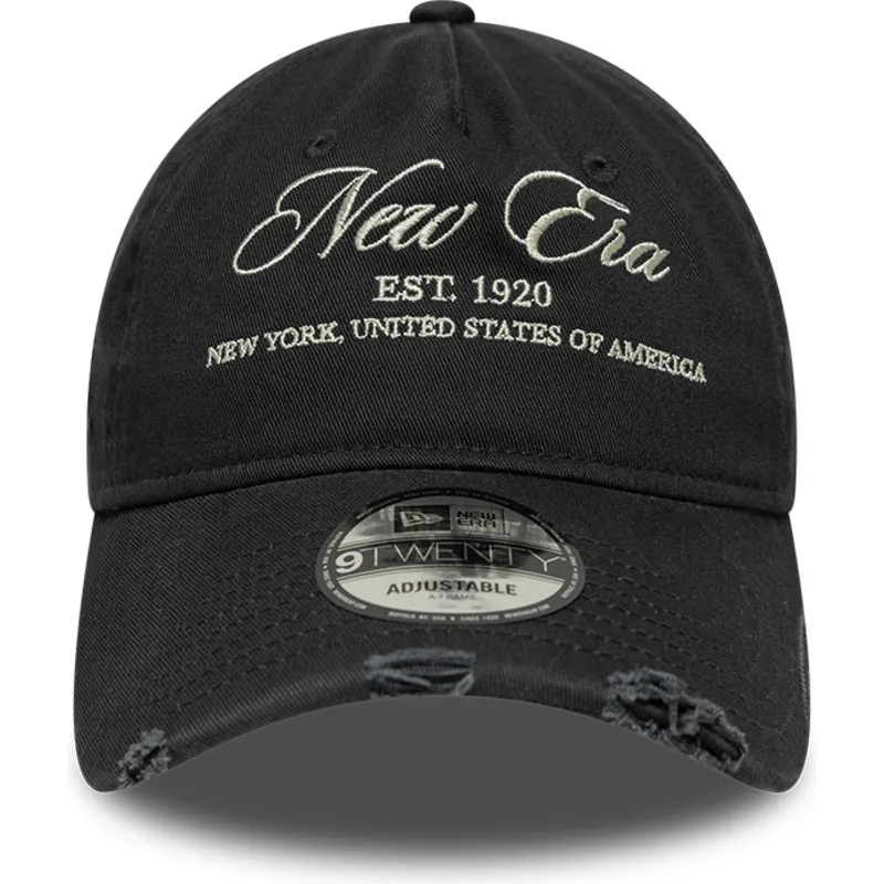 gorra-curva-negra-ajustable-9twenty-wash-distress-a-frame-de-new-era
