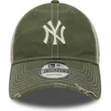 shapka-izvita-traker-zelena-reguliruem-9twenty-cotton-canv-na-new-york-yankees-mlb-ot-new-era