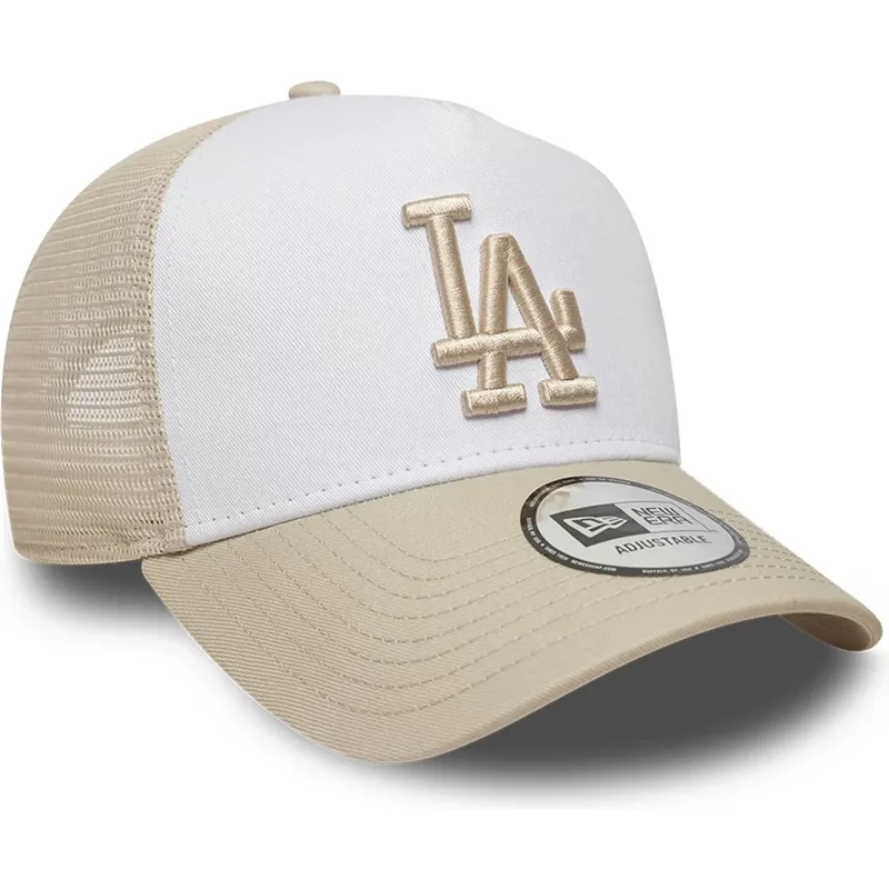 shapka-izvita-shapka-traker-bezhov-snapbek-a-frame-league-essential-na-los-angeles-dodgers-mlb-ot-new-era