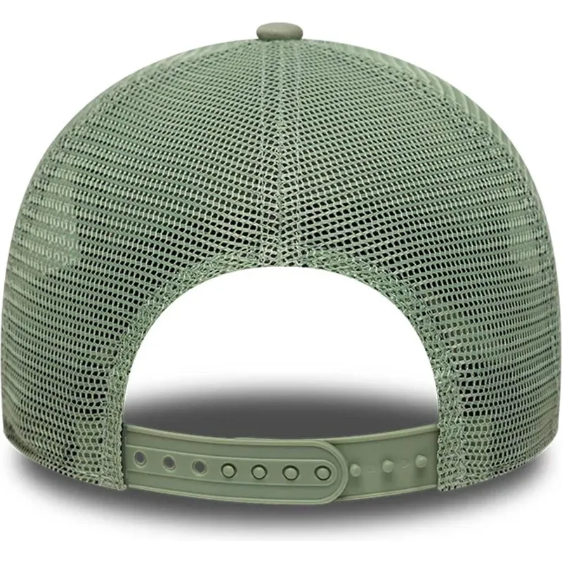 casquette-trucker-verte-avec-logo-vert-a-frame-outline-los-angeles-dodgers-mlb-new-era