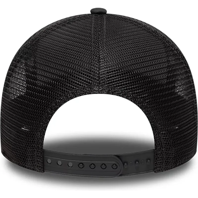 casquette-trucker-noire-avec-logo-noir-a-frame-outline-chicago-bulls-nba-new-era