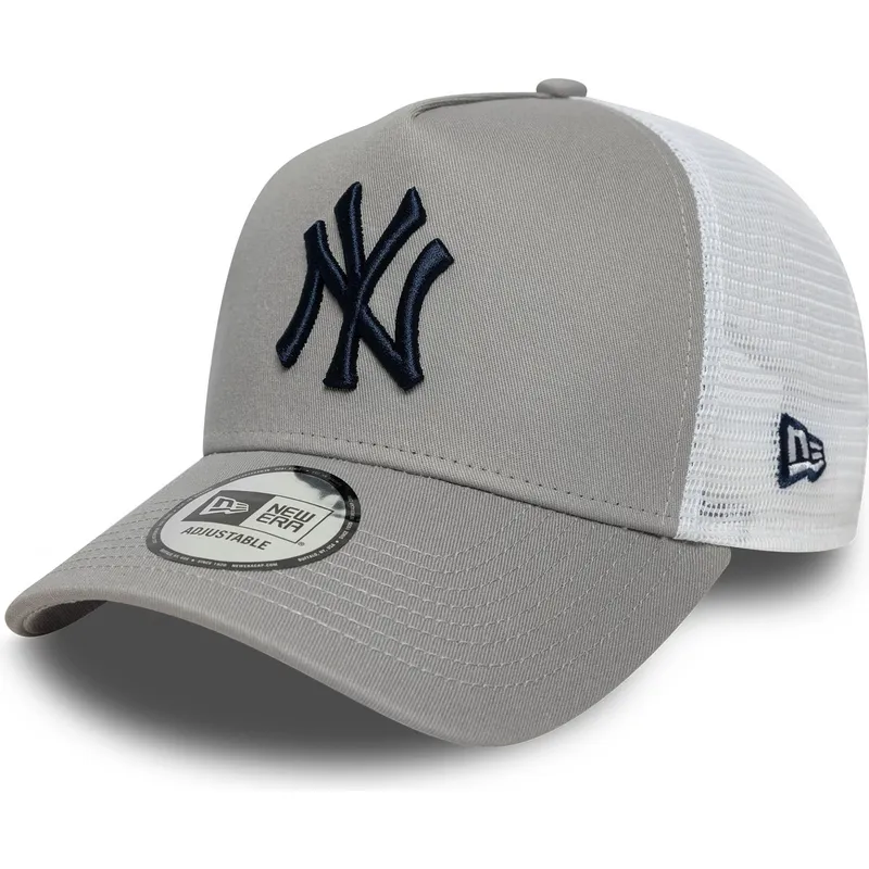 shapka-izvita-traker-siv-snapbek-a-frame-side-patch-na-new-york-yankees-mlb-ot-new-era