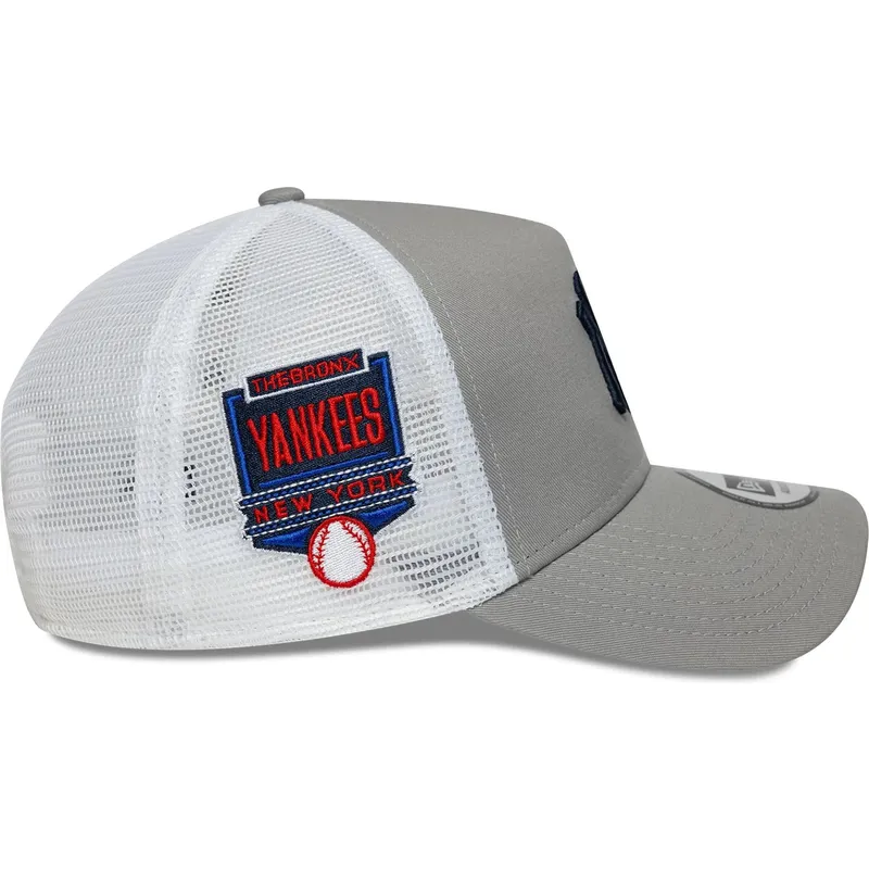 casquette-trucker-grise-a-frame-side-patch-new-york-yankees-mlb-new-era