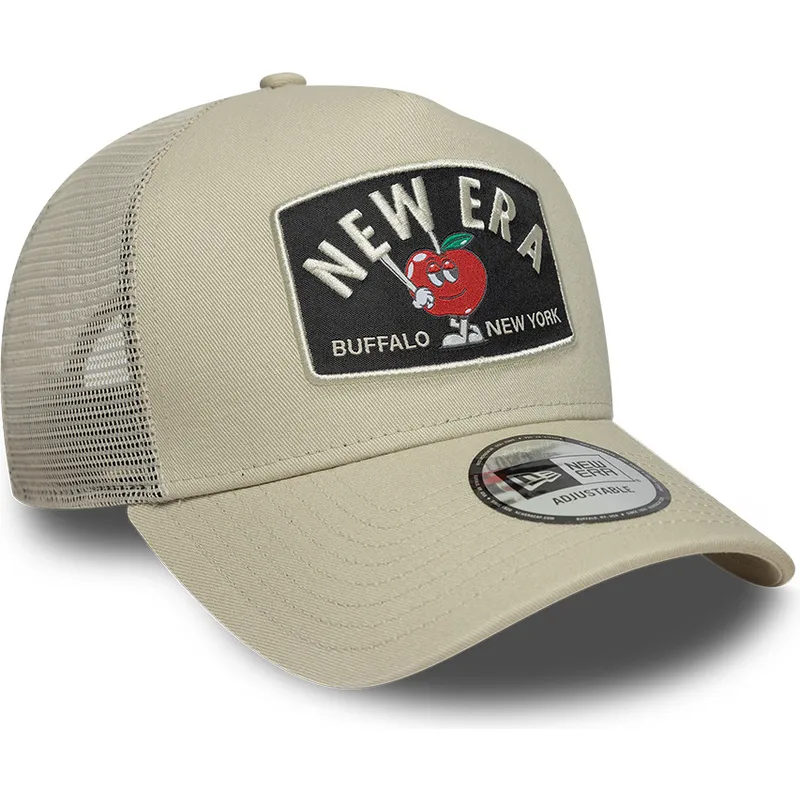casquette-trucker-beige-a-frame-summer-patch-new-era