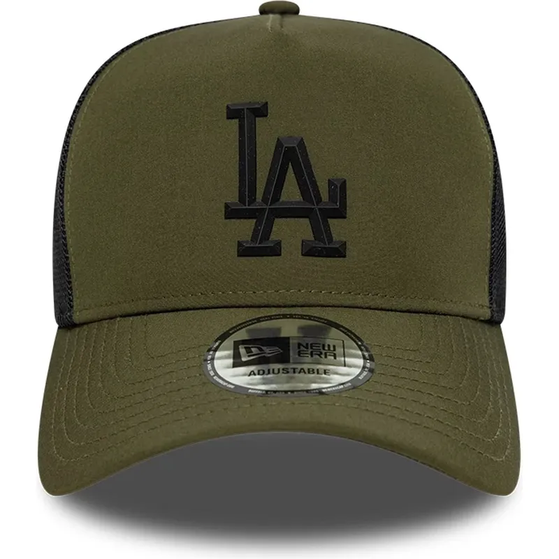 shapka-izvita-traker-zelena-snapbek-a-frame-sport-na-los-angeles-dodgers-mlb-ot-new-era
