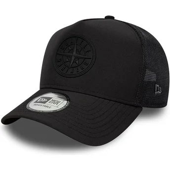 Шапка извита тракер черна снапбек A Frame Sport на Seattle Mariners MLB от New Era