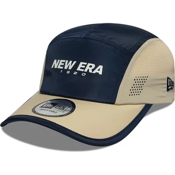 Шапка извита 5 панела тъмносин регулируем Runner Colour Block от New Era