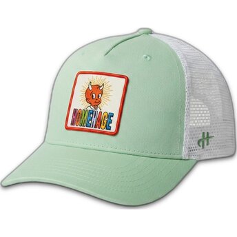 Шапка извита зелена снапбек The Trucker от Homenage