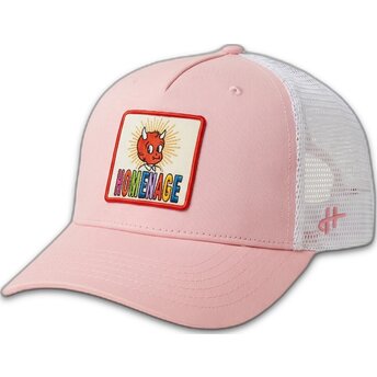 Lyserød og hvid trucker-kasket Childhood Fun The Trucker fra Homenage