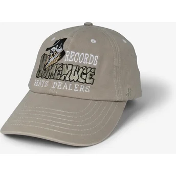 Graue verstellbare Curved Cap Records Music Shapes Identity The 90s von Homenage