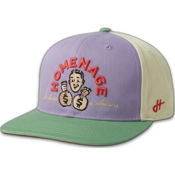 Buet kasket multifarvet snapback Money Music Shapes Identity The Snap fra Homenage
