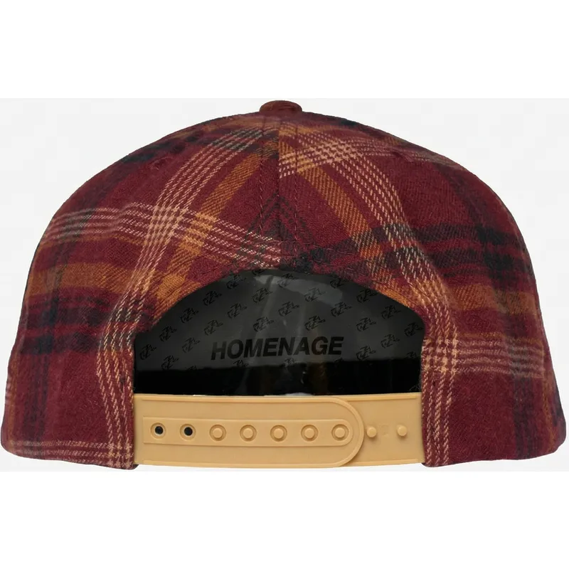 mehrfarbige-gebogene-snapback-kappe-plaid-club-sport-the-ball-von-homenage