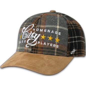 Шапка извита многоцветен снапбек Plaid Players Sport The Ball от Homenage