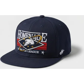 Casquette plate bleue marine snapback Game Sport The Snap Homenage