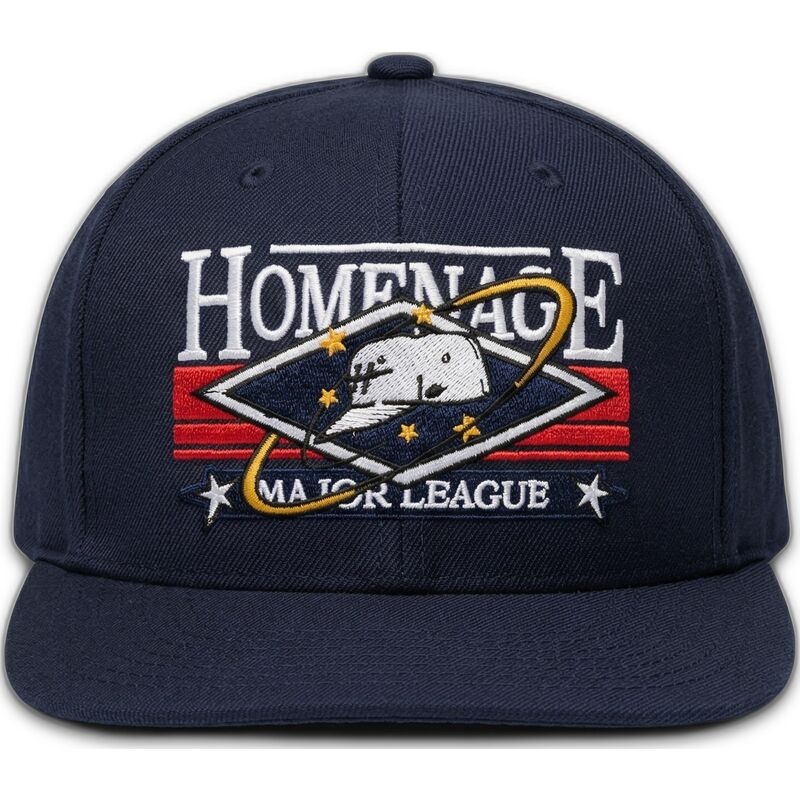 flad-kasket-marinebla-snapback-game-sport-the-snap-fra-homenage