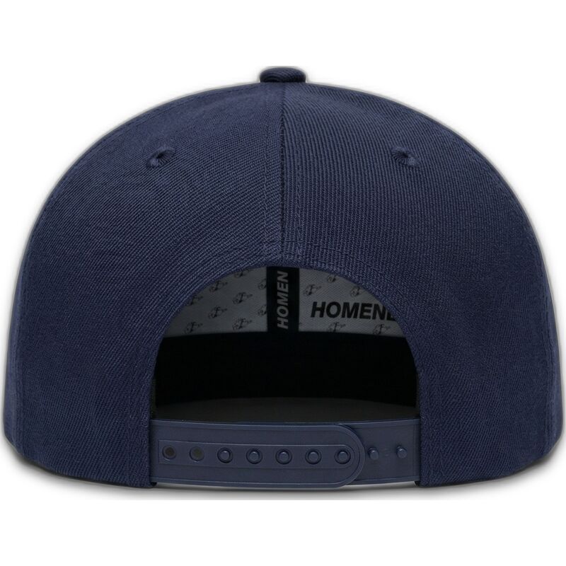 flad-kasket-marinebla-snapback-game-sport-the-snap-fra-homenage