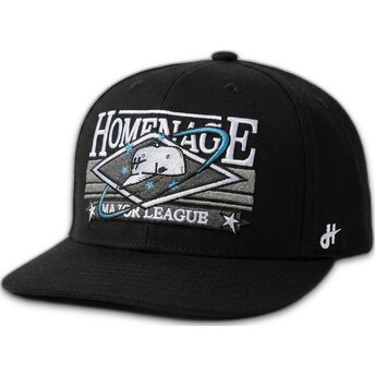 Flad sort snapback kasket Game Sport The Snap fra Homenage