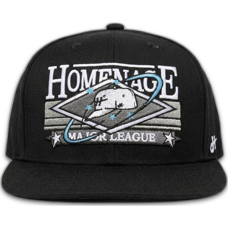 flad-sort-snapback-kasket-game-sport-the-snap-fra-homenage